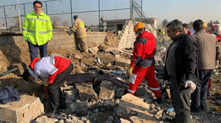  إيران: لا ناجين من تحطم طائرة الركاب الاوكرانية