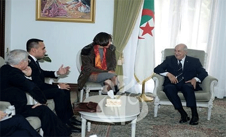 رئيس الجمهورية عبد المجيد تبون يستقبل وزير الشؤون الخارجية الايطالي