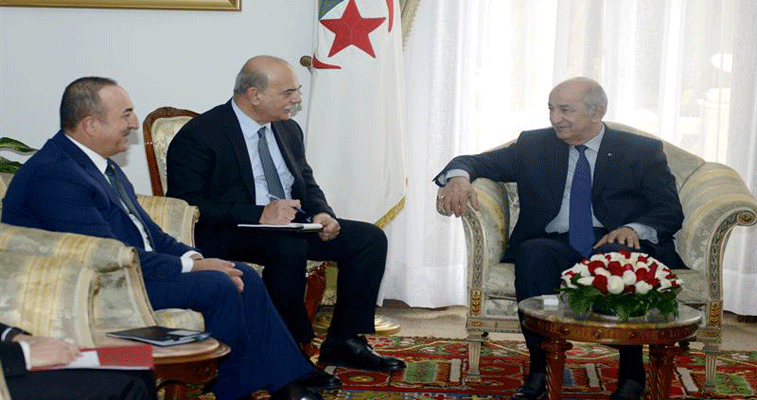 الرئيس تبون يوجه دعوة لأردوغان لزيارة الجزائر ويستقبل وزير خارجيته: محادثات جزائرية-تركية حول الأزمة الليبية