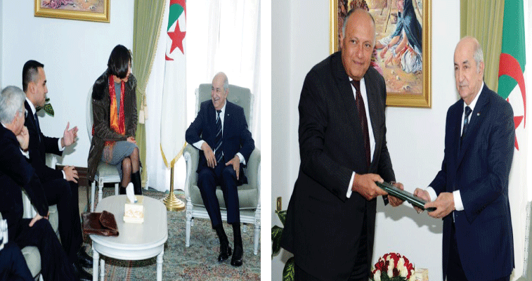 الرئيس عبد المجيد تبون يستقبل وزيري خارجية مصر و ايطاليا و يزور القاهرة قريبا: الدبلوماسية الجزائرية تلقي بثقلها في الملف الليبي