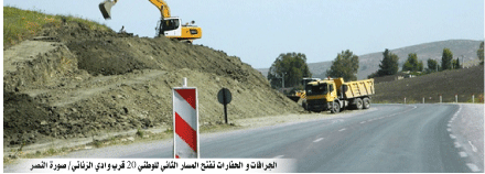 بين مجاز عمار و وادي الزناتي بقالمة: تــقـــدم مـــراحـــل عـــمـلـيـــــات تـحريـــر مــــســـــار المزدوج 