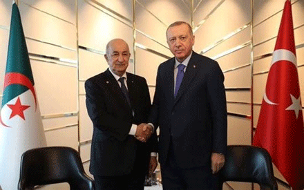 الرئيس التركي رجب طيب أردوغان في الجزائر اليوم 