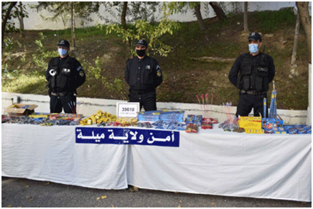 ميلة: حجز موادَ غذائية فاسدة ومُفرقعات