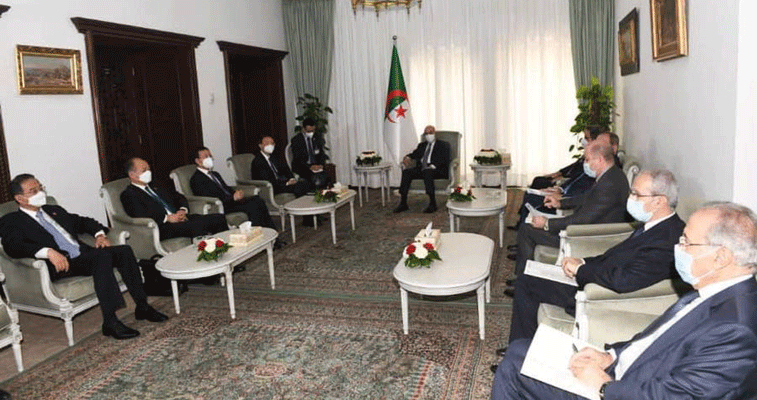 توقيع اتفاق للتعاون الاقتصادي والتقني بين البلدين: الرئيس تبون يستقبل رئيس مكتب الشؤون الخارجية للحزب الشيوعي الصيني