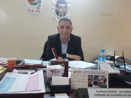 رئيس كونفدرالية عمال النسيج والجلود بن يوسف زناتي 