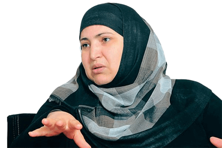 الممثلة مفيدة عداس للنصر
