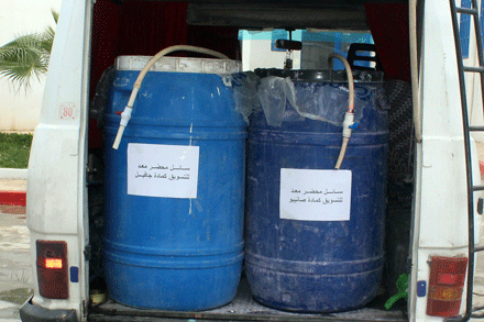 المسيلة:  شرطة حمام الضلعة تحجز مواد تنظيف مغشوشة
