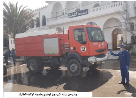 يشكل بؤرة خطر لنقل الفيروس: مصالح الأمن تزيل السوق الفوضوي للخضر بمدينة الطارف