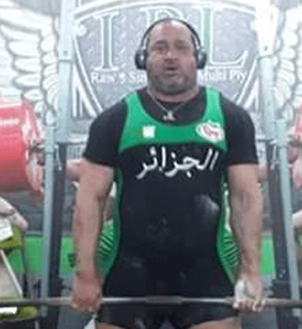 بطل العالم في الحمل بالقوة الربّاع محمد الأمين بوعافية للنصر