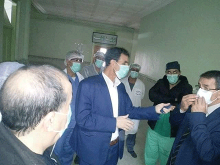 زيارة فجائية بعد انتشار فيديو دق فيه مرضى ناقوس الخطر:   معاينة ظروف التكفل بالمصابين بكورونا بمستشفى محمد بوضياف 