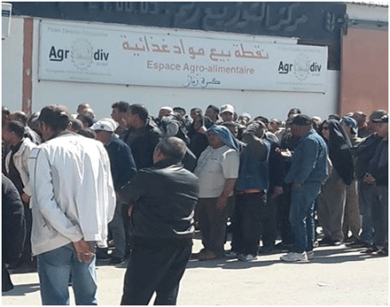 قالمة  : طوابير السميد تعود بعد انفراج لم يدم طويلا 