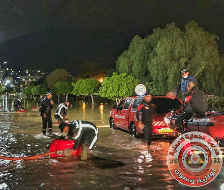 فيما انهارت سكنات فوضوية : وفاة طفلة و إصابة والدتها في أمطار طوفانية بوهران