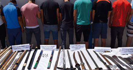 الأمن حجز أسلحة بيضاء وزجاجات «مولوتوف»: حبس 13 متهما في شجار جماعي بعلي منجلي