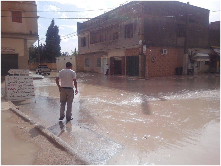 تبسة: انتشال جثة شاب ببلدية بجّن جرفته سيول الأمطار وامتصاص المياه من 8 منازل بالشريعة