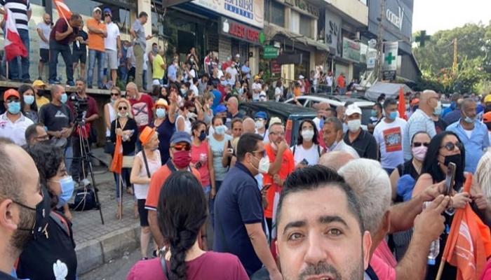 لبنان: مظاهرات بالقرب من القصر الرئاسي في بيروت