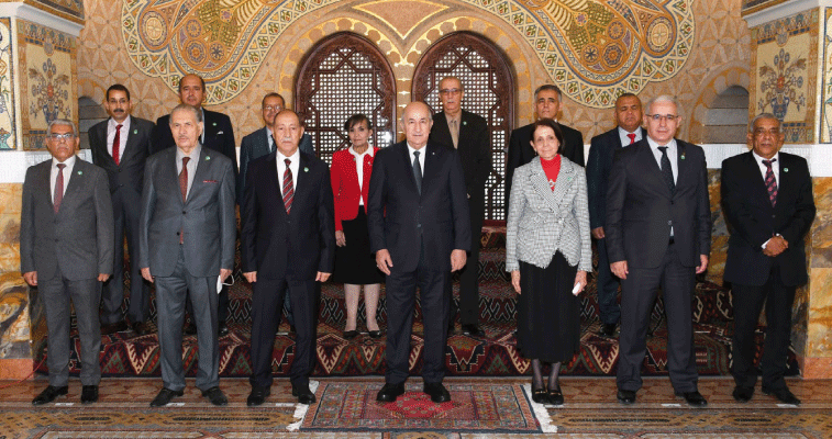 الرئيس تبون يستقبل أعضاء المحكمة الدستورية بمناسبة مباشرة مهامهم