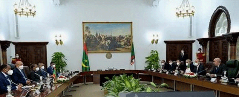 المحادثات بين الرئيس تبون ونظيره الموريتاني تتوسع إلى أعضاء وفدي البلدين
