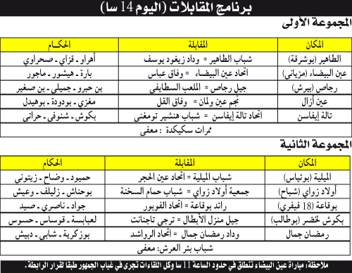 بطولة الجهوي الأول 