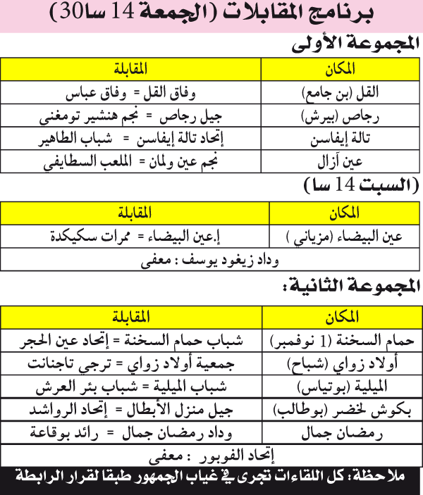 بطولة الجهوي الأول