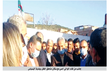 خلال زيارة والي الطارف إلى مناطق الظل: تطمينــــات ببــرمجـــة مشـــــاريع في البسبــــاس و بوحجــــــــار