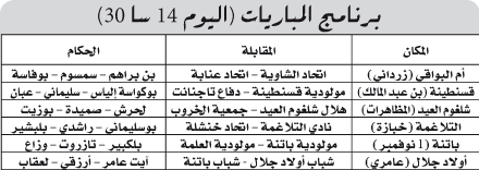 بطولة الرابطة الثانية: صــــدام الجـولـــة بين الـــرائد والوصيف بــأم البواقــــــي