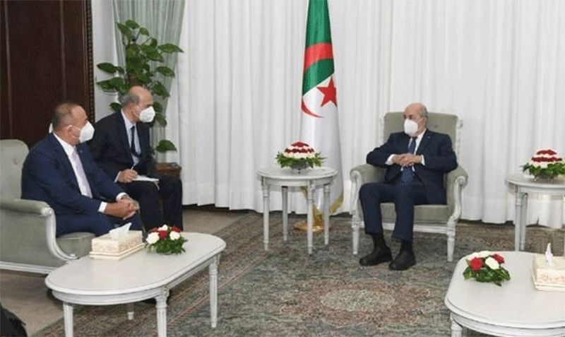  الرئيس تبون يستقبل وزير الخارجية التركي