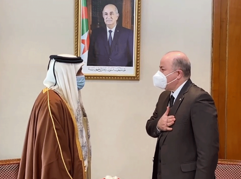 الوزير الأول يستقبل وزير العدل لدولة قطر: التوقيع على مذّكرة تفاهم للتعاون  في المجــــــال القانــونـــــــي