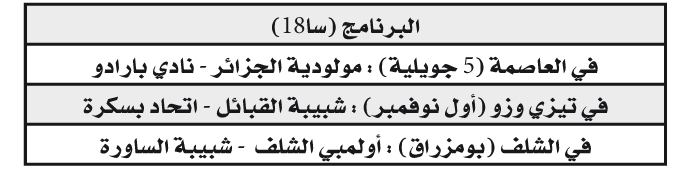 الرابطة المحترفة: إثارة في تسوية الرزنامة