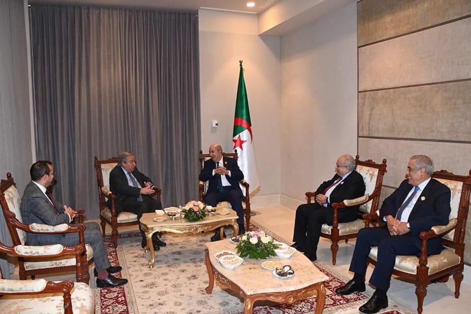 القمة العربية: الرئيس تبون يستقبل الأمين العام للأمم المتحدة
