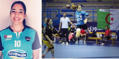 لاعبة سانت إيتيان ميتربول ومنتخب اليد سارة عزي للنصر