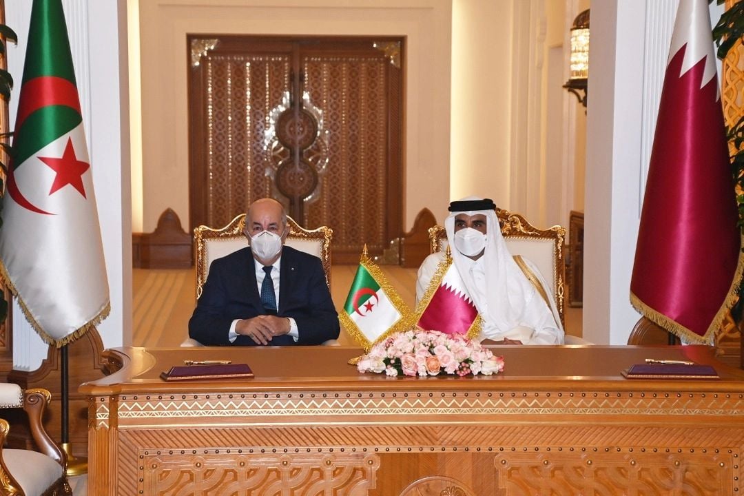  زيارة الدولة للرئيس تبون الى قطر تتوج ببيان ختامي مشترك