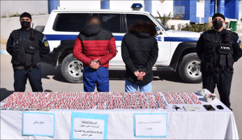 وجدت بمركبة قادمة من الغرب على متنها نساء وأطفال: حجز 2500 وحدة مـن المؤثـرات العقليـــة بعــلي منجلي 