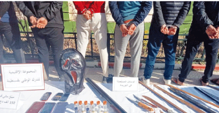 إثر شجار عنيف بحي «سوناتيبا»: الدرك يحجز أسلحة بيضاء خطيرة ويوقف 7 أشخاص