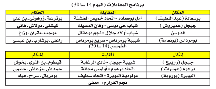 بُطـولة ما بين الجهـات 