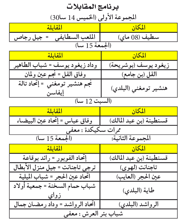 بُطولة الجهوي الأول