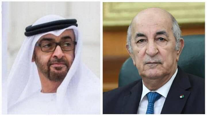 الرئيس تبون يهنئ الشيخ محمد بن زايد آل نهيان بمناسبة انتخابه رئيسا لدولة الإمارات العربية المتحدة