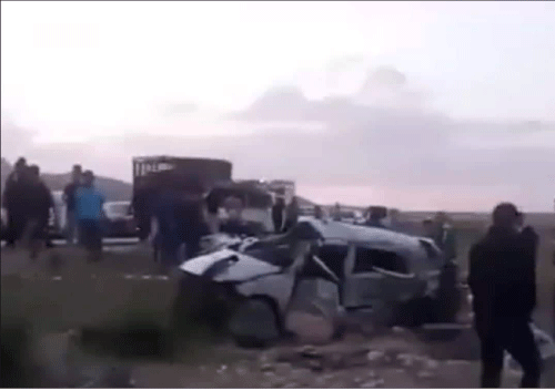خنشلة: هــلاك 5  أشخــاص من عائلــة واحــدة  في حـادث مـــرور