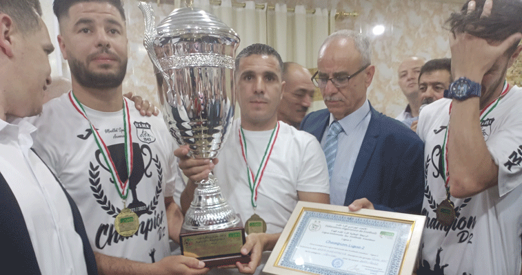 إضافة إلى صك بنصف مليار: الاتحاد يتسلم درع البطولة في حفل بمقر ولاية خنشلة
