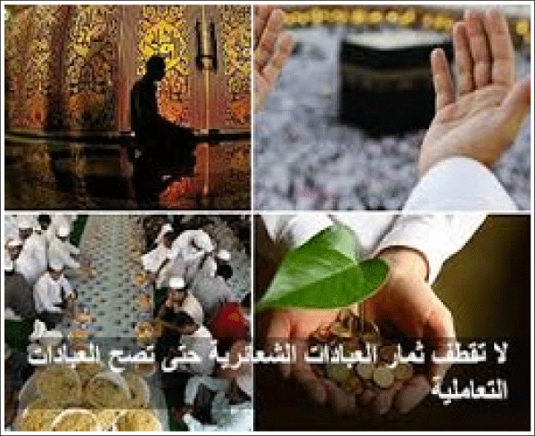 ثمار الشعائر التعبدية تتجلى  في أخلاق المسلم وسيرته العملية  