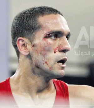 المتوّج بذهبية الملاكمة في وزن 63 كلغ يحيى عبدلي للنصر