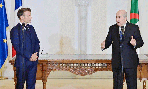 الرئيس عبد المجيد تبون يؤكد:  زيــارة الرئيس ماكــرون وضعـت كثيـرا من الأمور في نصابهـا