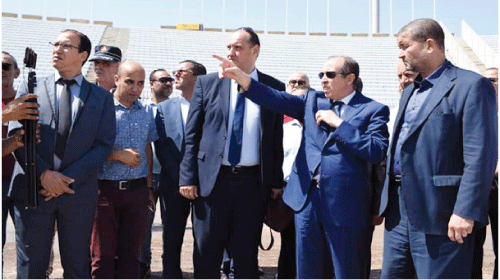 تعهدات بتسليم المنشآت الرياضية قبل 
