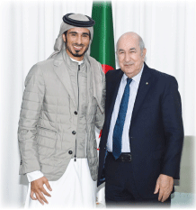 رئيس الجمهورية يستقبل الممثل الشخصي لأمير دولة قطر 