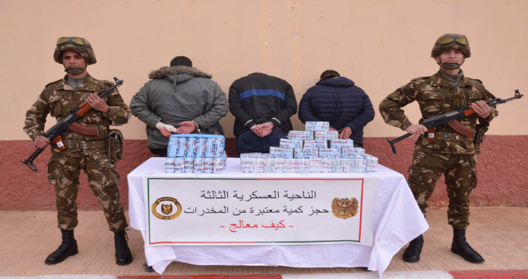 وزارة الدفاع: إحباط محاولات إدخال أزيد من 7 قناطير من الكيف المعالج عبر الحدود مع المغرب خلال أسبوع
