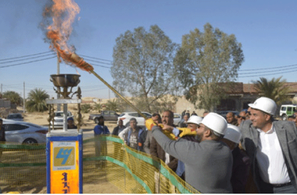 العملية أشرف عليها المدير الجهوي لسونلغاز: ربط 600 سكن بالغاز  و50 مستثمرة بالكهرباء في الوادي