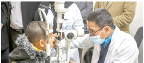 تحت إشراف مستشفى طب العيون بالوادي: فحوصات مجانية في طب العيون لـ 420 تلميذا بالمغير
