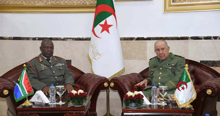 الفريق أول شنقريحة يستقبل قائد قوات الدفاع الوطني لجنوب إفريقيا: تأكيـــد علــــى الارتقاء بالتعاون العسكري بين الجزائــــــر وبريتــــوريــــــــا