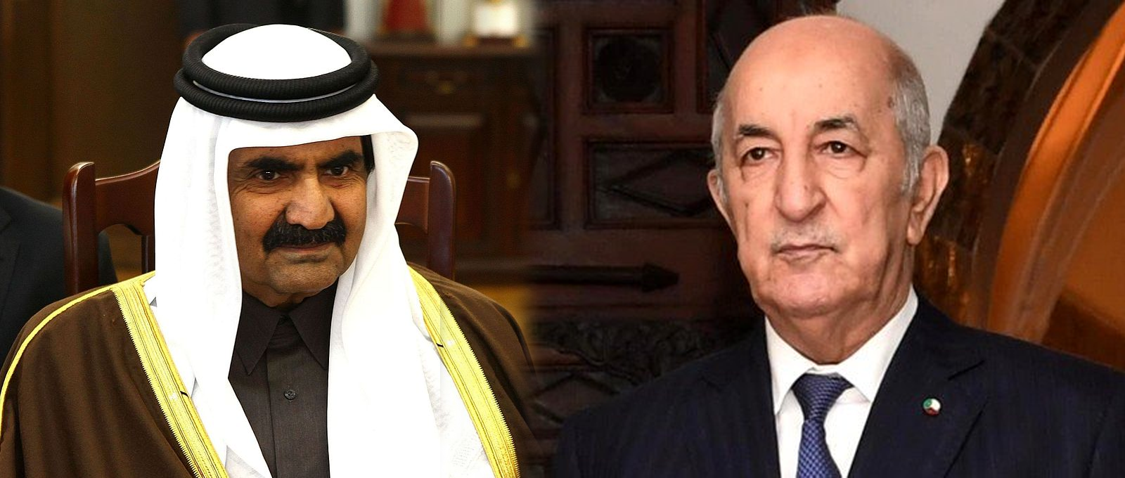 الرئيس تبون يتلقى مكالمة من أمير قطر السابق