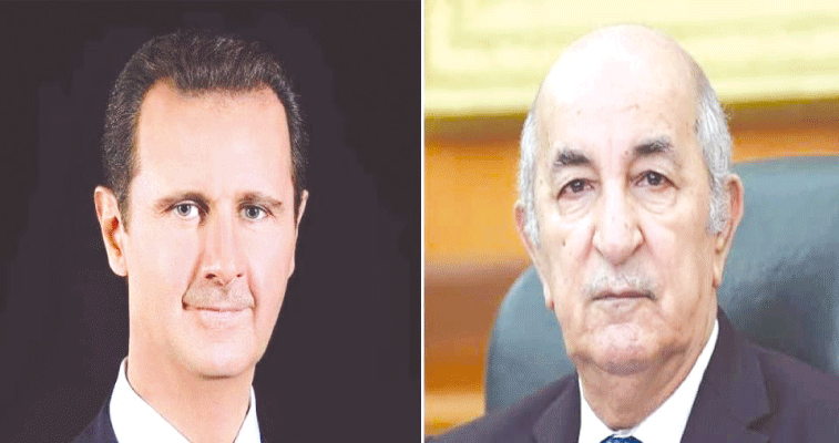 رئيس الجمهورية يتلقى تهاني نظيره السوري بمناسبة شهر رمضان المعظم
