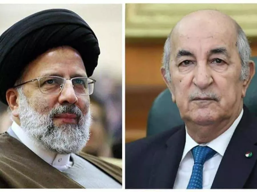 الرئيس تبون ونظيره الايراني يتفقان على تباد الزيارات مستقبلا